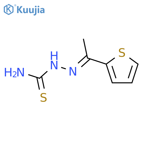 {1-(thiophen-2-yl)ethylideneamino}thiourea structure