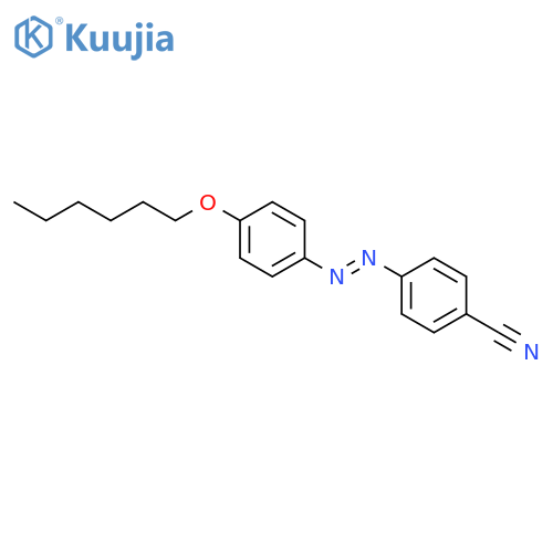 BENZONITRILE, 4-[[4-(HEXYLOXY)PHENYL]AZO]- structure