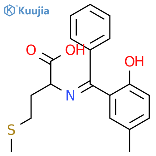 L-Methionine, N-[(2-hydroxy-5-methylphenyl)phenylmethylene]- structure