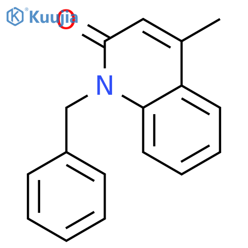 2(1H)-Quinolinone, 4-methyl-1-(phenylmethyl)- structure