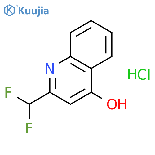 4-QUINOLINOL, 2-(DIFLUOROMETHYL)-, HYDROCHLORIDE structure