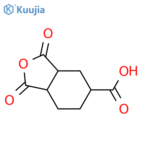 1,2,4-Cyclohexanetricarboxylic anhydride structure