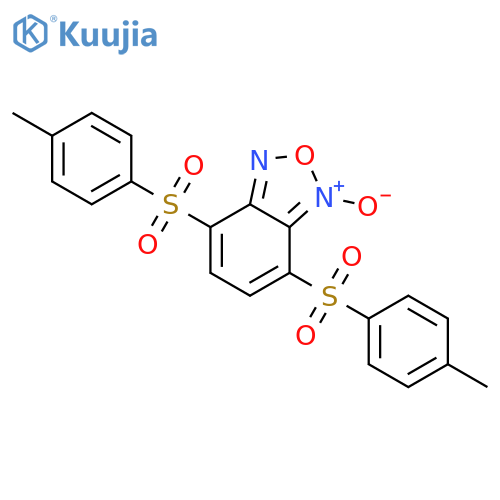 Benzofurazan, 4,7-bis[(4-methylphenyl)sulfonyl]-, 1-oxide structure