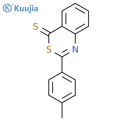 4H-3,1-Benzothiazine-4-thione, 2-(4-methylphenyl)- structure
