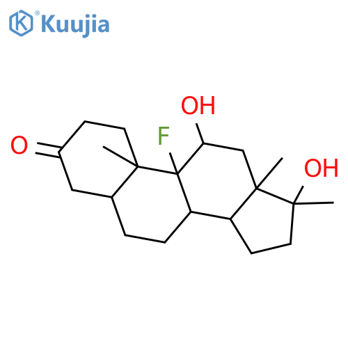 (5beta,11beta,17beta)-9-fluoro-11,17-dihydroxy-17-methylandrostan-3-one structure