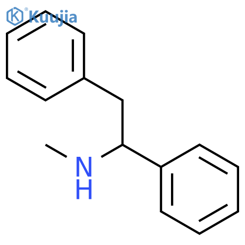 (1,2-Diphenylethyl)(methyl)amine structure