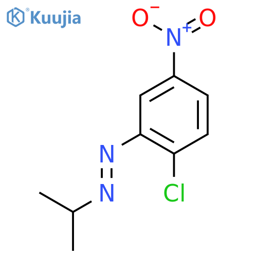 (E)-1-(2-chloro-5-nitrophenyl)-2-(propan-2-yl)diazene structure