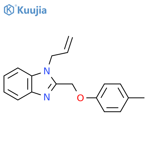 2-(4-methylphenoxy)methyl-1-(prop-2-en-1-yl)-1H-1,3-benzodiazole structure