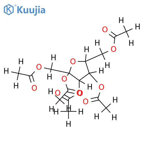Penta-Ac-beta-D-Furanose-Fructose structure