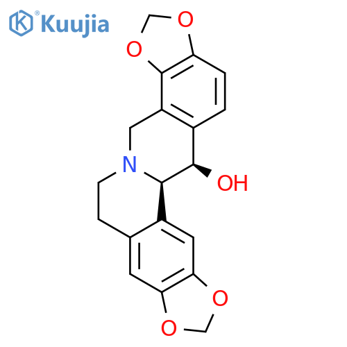 4H-Bis[1,3]benzodioxolo[5,6-a:4',5'-g]quinolizin-13-ol,6,7,12b,13-tetrahydro-, (12bR-trans)- (9CI) structure