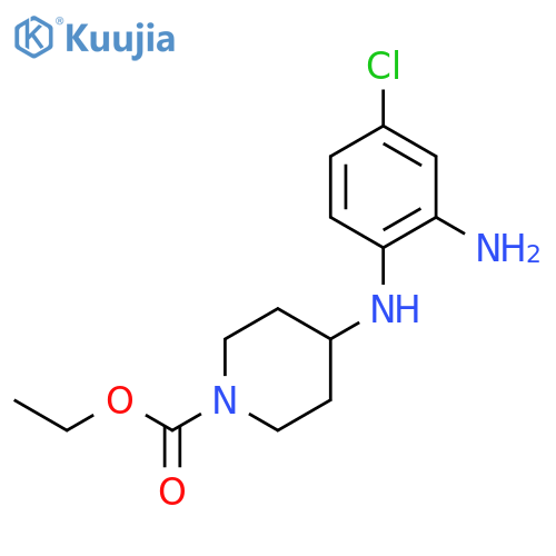 Ethyl 4-((2-Amino-4-chlorophenyl)-amino)piperidine-1-carboxylate structure