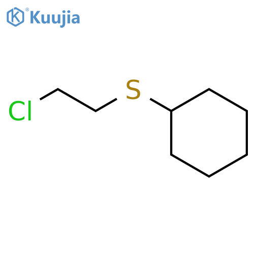 (2-chloroethyl)sulfanylcyclohexane structure
