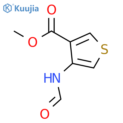 methyl 4-formamidothiophene-3-carboxylate structure