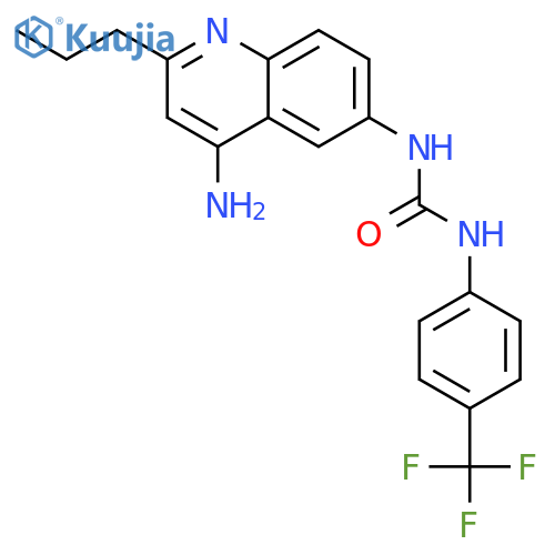 UREA, N-(4-AMINO-2-PROPYL-6-QUINOLINYL)-N'-[4-(TRIFLUOROMETHYL)PHENYL]- structure