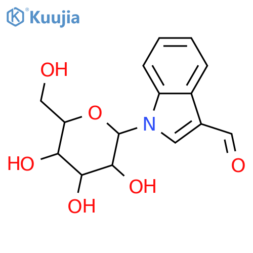 1H-Indole-3-carboxaldehyde; N-β-D-Glucopyranosyl structure