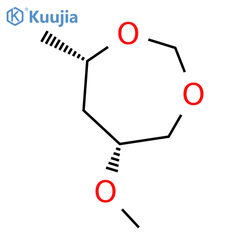 1,3-Dioxepane, 6-methoxy-4-methyl-, cis- structure