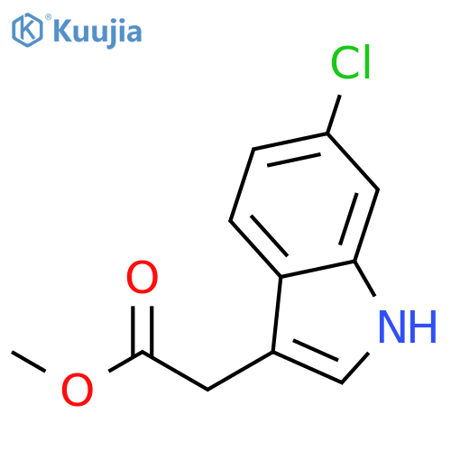 Methyl 2-(6-chloro-1H-indol-3-yl)acetate structure