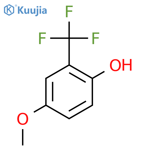 4-methoxy-2-(trifluoromethyl)phenol structure