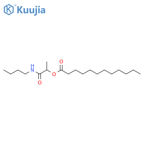 Dodecanoic acid,2-(butylamino)-1-methyl-2-oxoethyl ester structure