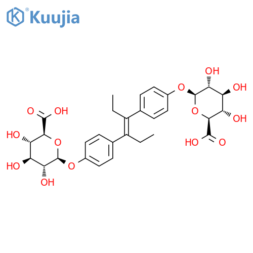 b-D-Glucopyranosiduronic acid,(1,2-diethyl-1,2-ethenediyl)di-4,1-phenylene bis-, (E)- (9CI) structure