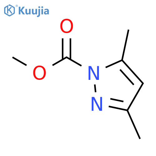 1H-Pyrazole-1-carboxylic acid, 3,5-dimethyl-, methyl ester structure