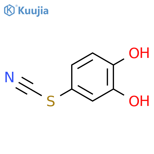 (3,4-dihydroxyphenyl) Thiocyanate structure