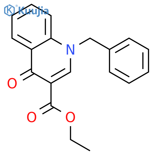 ethyl 1-benzyl-4-oxo-1,4-dihydroquinoline-3-carboxylate structure
