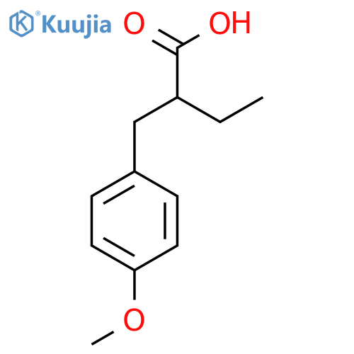 2-(4-Methoxybenzyl)butanoic acid structure