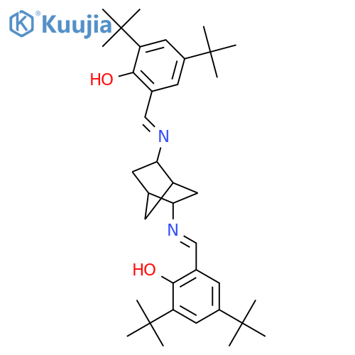 (1S,2S,4S,5S)-2,5-Bis(3,5-di-tert-butyl-2-hydroxybenzylideneamino)bicyclo2.2.1heptane structure