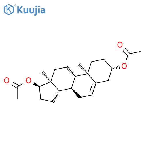 Androst-5-ene-3,17-diol,diacetate, (3b,17a)- (9CI) structure