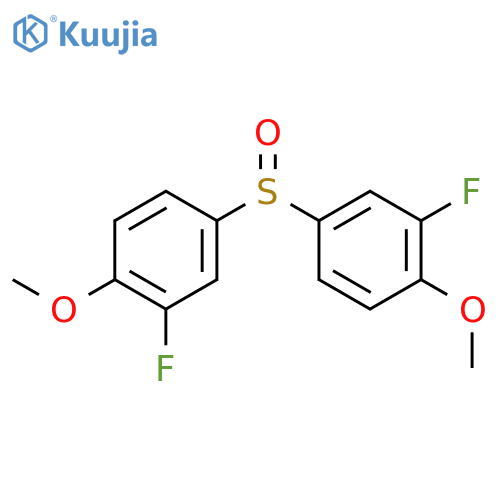 2-fluoro-4-(3-fluoro-4-methoxyphenyl)sulfinyl-1-methoxybenzene structure