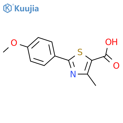 2-(4-methoxyphenyl)-4-methylthiazole-5-carboxylic acid structure
