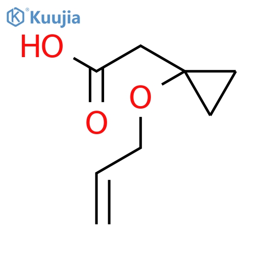 2-(1-(allyloxy)cyclopropyl)acetic acid structure