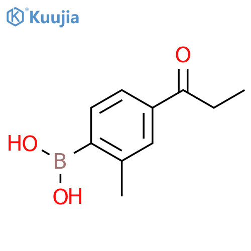 2-Methyl-4-propanoylphenylboronic Acid structure