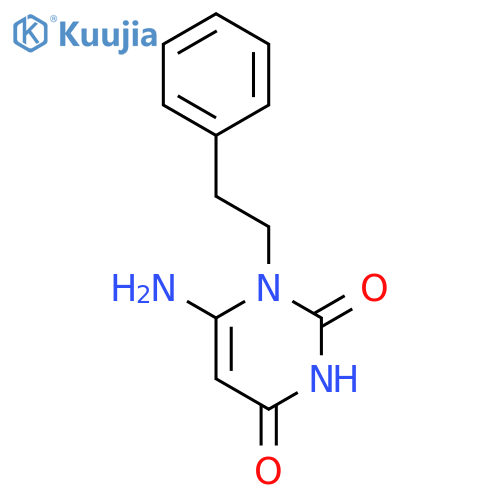 6-AMINO-1-(2-PHENYLETHYL)PYRIMIDINE-2,4(1H,3H)-DIONE structure