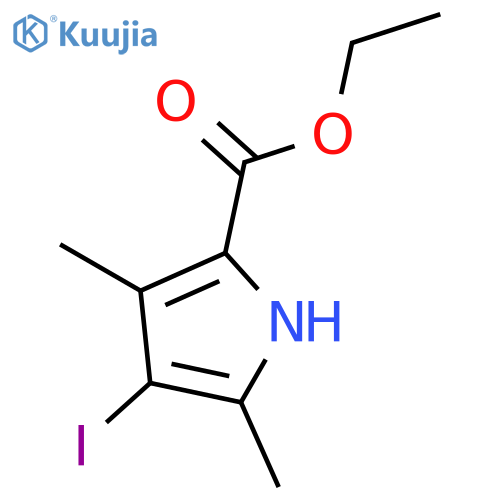 ethyl 4-iodo-3,5-dimethyl-1H-pyrrole-2-carboxylate structure
