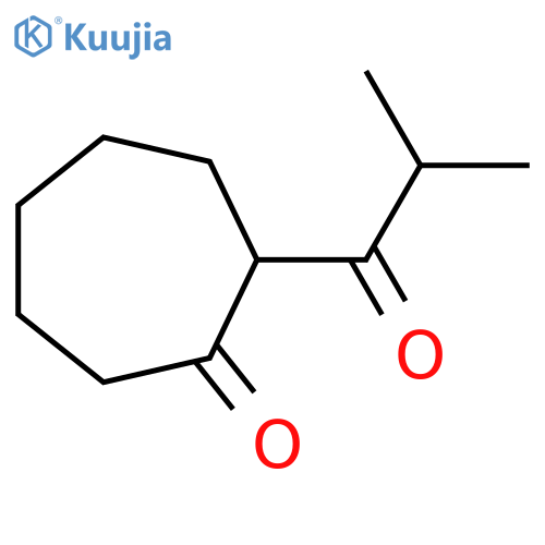 2-(2-Methylpropanoyl)cycloheptan-1-one structure