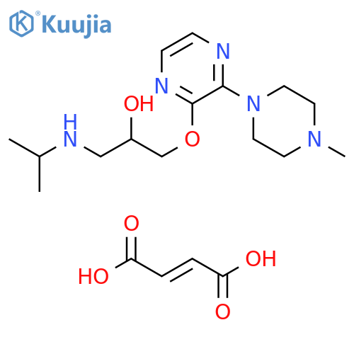 2-Propanol, 1-[(1-methylethyl)amino]-3-[[3-(4-methyl-1-piperazinyl)pyrazinyl]oxy]-, (2E)-2-butenedioate (salt) (9CI) structure