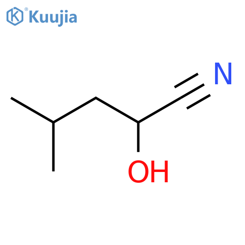 2-Hydroxy-4-methylpentanenitrile structure