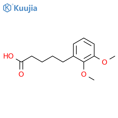 Benzenepentanoic acid, 2,3-dimethoxy- structure