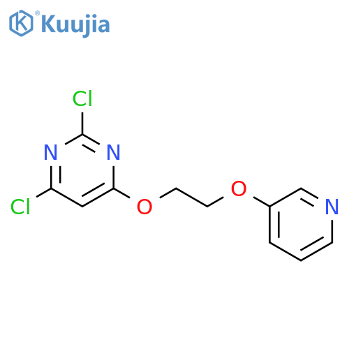 Pyrimidine, 2,4-dichloro-6-[2-(3-pyridinyloxy)ethoxy]- structure