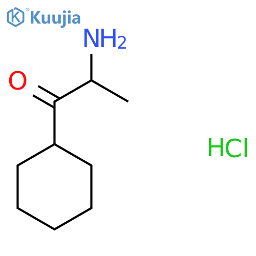 2-Amino-1-cyclohexylpropan-1-one hydrochloride structure