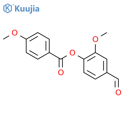 4-Formyl-2-methoxyphenyl 4-methoxybenzoate structure