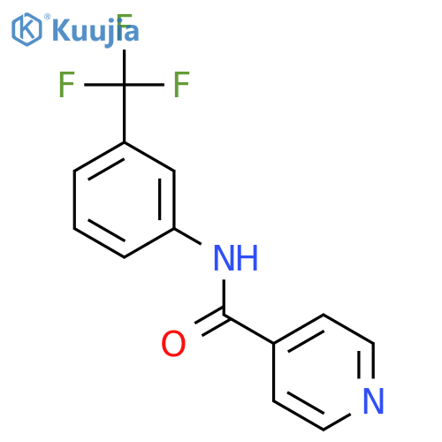 4-Pyridinecarboxamide, N-[3-(trifluoromethyl)phenyl]- structure