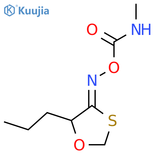 1,3-Oxathiolan-4-one,5-propyl-, O-[(methylamino)carbonyl]oxime, (Z)- (9CI) structure
