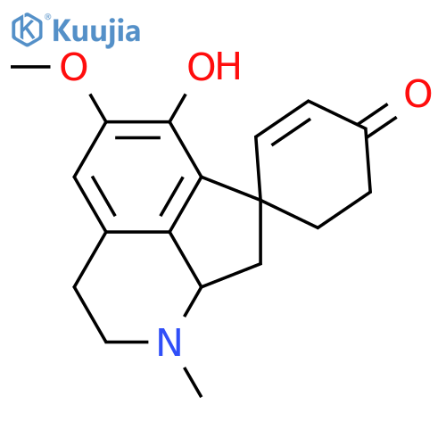6'-hydroxy-5'-methoxy-1'-methyl-2',3',8',8a'-tetrahydro-1'H,4H-spiro[cyclohex-2-ene-1,7'-cyclopenta[ij]isoquinolin]-4-one structure