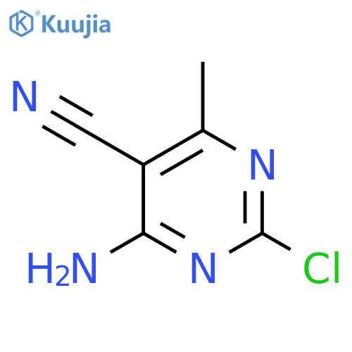 4-Amino-2-chloro-6-methylpyrimidine-5-carbonitrile structure