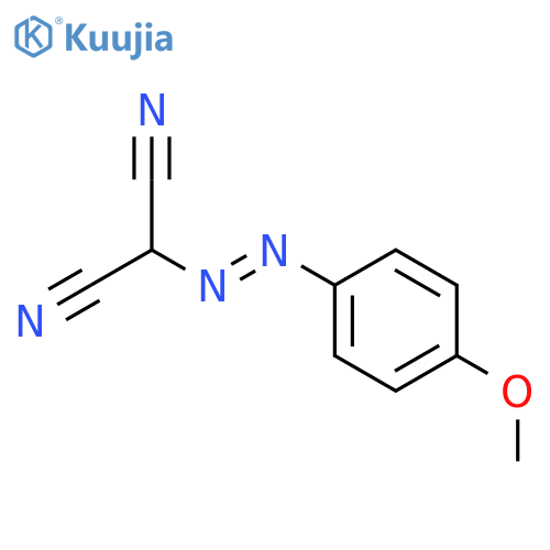 Propanedinitrile,2-[2-(4-methoxyphenyl)diazenyl]- structure