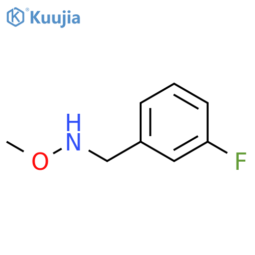 Benzenemethanamine, 3-fluoro-N-methoxy- (9CI) structure