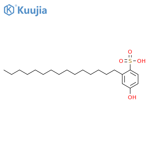 Sodium;4-hydroxy-2-pentadecylbenzenesulfonic Acid structure